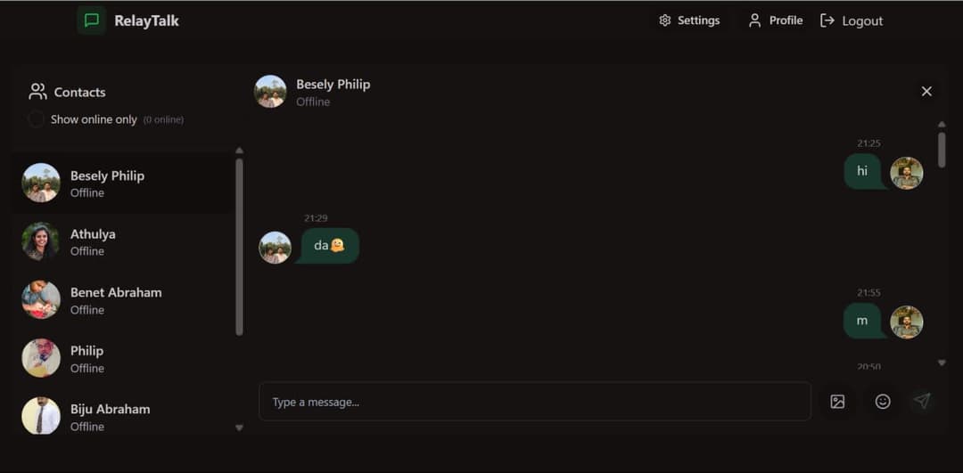 Real Time Chat Application