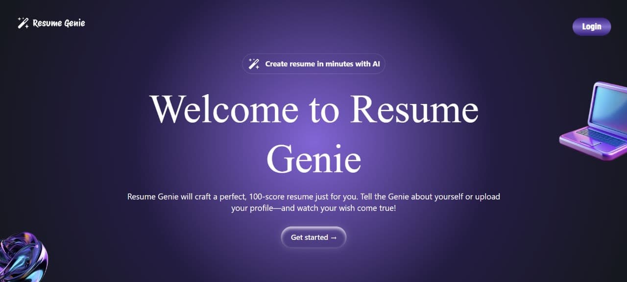 Resume Genie image